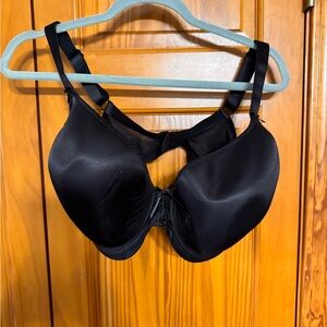 Elomi Elegant Black Women's Bra size 40G Molded plunge black